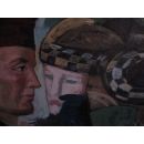 H&ouml;fische Gesellschaft nach Kandinsky  &Ouml;lgem&auml;lde auf Leinwand ca. 140*110 cm