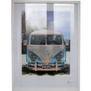 VW Bus Bild mit Rahmen Camper in California III