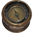 Dekorativer Trommel Kompass in Anitik-Messing
