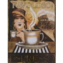 Metallschild Espresso Favoloso Nostalgie
