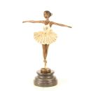 Bronze Fiigur einer Ballett T&auml;nzerin