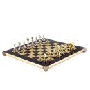 Bronze Schach Set Staunton Braun Gold-/Silberfarben