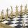 Minowaischer Krieger Schach-Set schwarz 36x36cm