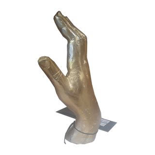 Dekoobjekt Hand goldfarben 22cm