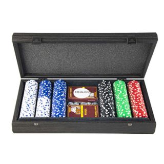 Poker Set in schwarzer Box