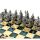 Schachspiel Set Griechisch-R&ouml;misch gr&uuml;n 28 cm